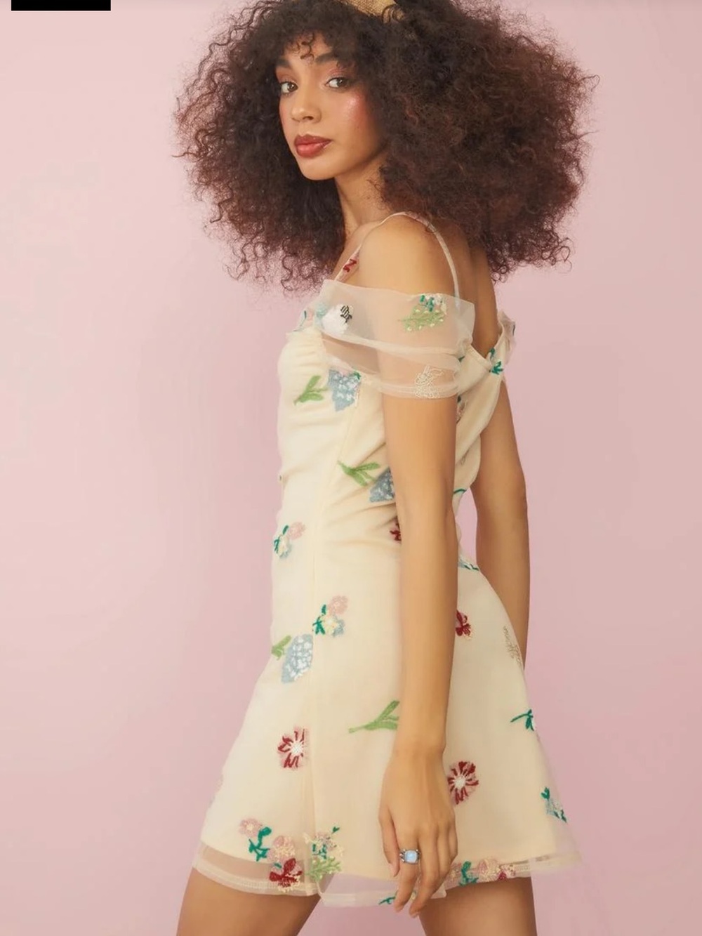 Dolls Kill Sugar Thrillz Feels Like Paradise Floral Mini Dress Size Medium - Picture 6 of 16